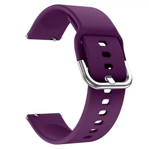 Pasek uniwersalny Alogy Strap z klamrą do smartwatcha 20mm Purple - Akcesoria do smartwatchy - miniaturka - grafika 1