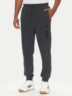 Spodnie sportowe męskie - adidas Spodnie dresowe Seasonal Essentials US Sport JD8101 Szary Regular Fit - miniaturka - grafika 1