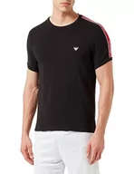 Koszulki męskie - Emporio Armani Męski T-shirt z logo Core, czarny, S - miniaturka - grafika 1