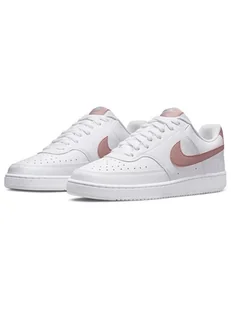 Nike Sneakersy "Court vision low next nature" w kolorze biało-jasnoróżowym - Trampki damskie - miniaturka - grafika 1