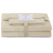 Ręczniki - AmeliaHome, Ręcznik Flos beżowy 30x50+50x90+70x130 cm - miniaturka - grafika 1