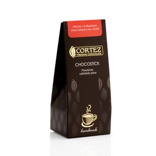 Cortez Chocostick Czekolada Mleczna z truskawkami 40g - Zdrowa żywność - miniaturka - grafika 1
