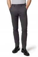 Spodnie męskie - Spodnie Chino Slim Fit Szare z Bawełną Próchnik PM2 W36/L34 - miniaturka - grafika 1