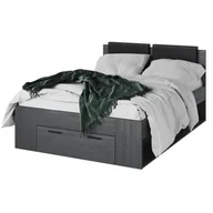 Łóżka - Łóżko z szufladą GALAXY | 140x200 | 24CBEA50 | Dąb carbon - miniaturka - grafika 1