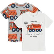 Koszulki dla chłopców - Cool Club, T-shirt chłopięcy, mix, zestaw, 2 szt. - miniaturka - grafika 1