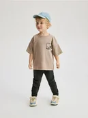 Spodenki dla niemowląt - Reserved - Bawełniane legginsy - czarny - miniaturka - grafika 1