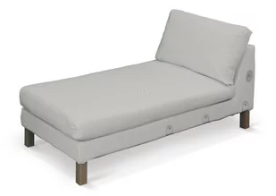 Dekoria pl pl Pokrowiec na szezlong Karlstad dostawka krótki jasny popiel 80 x 160 x 80 cm Etna 733-705-90 - Pokrowce na meble - miniaturka - grafika 1