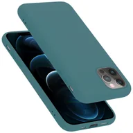 Etui i futerały do telefonów - Pokrowiec Do Apple iPhone 13 PRO Etui w LIQUID ZIELONY TPU Silikon Case Cover Obudowa Ochronny Cadorabo - miniaturka - grafika 1