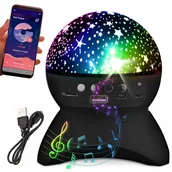 Lampy stojące - PROJEKTOR GWIAZD LAMPKA NOCNA NIEBA STAR LED GŁOŚNIK BLUETOOTH USB RZUTNIK - miniaturka - grafika 1