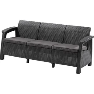 Keter Sofa CORFU LOVE SEAT MAX antracytowa - Sofy ogrodowe - miniaturka - grafika 1