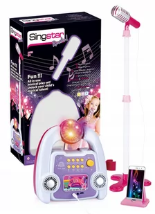 Aig, zestaw do karaoke dla dzieci mikrofon, wzmacniacz, różowy - Instrumenty muzyczne dla dzieci - miniaturka - grafika 1