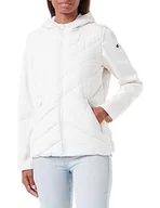 Kurtki damskie - Champion Legacy Outdoor W-Light Microber & Bonded Fleece Hooded Kurtka Damska, Off White, S - miniaturka - grafika 1