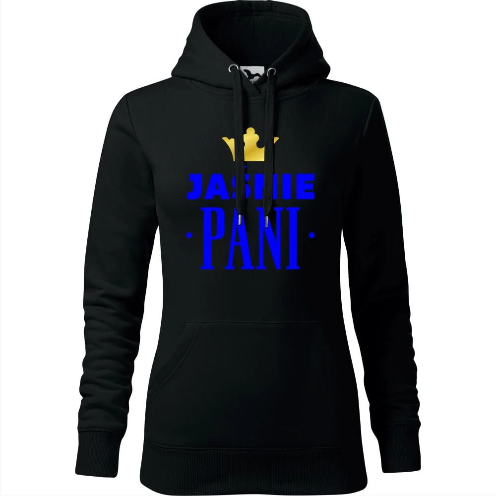 Damska Bluza Z Kapturem - Jaśnie Pani 02 Czarny S