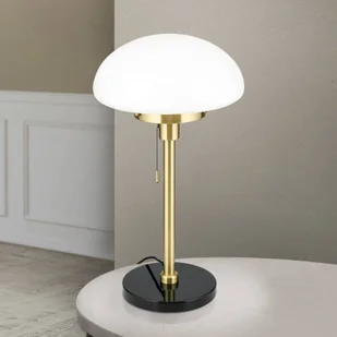 ORION Lampa stołowa Sparta, czarny/mosiądz, szkło, marmur, 55 cm - Lampy stojące - miniaturka - grafika 1