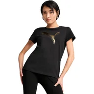 Koszulki sportowe damskie - Koszulka Puma Ess Metallic Tee, Kobiety - miniaturka - grafika 1