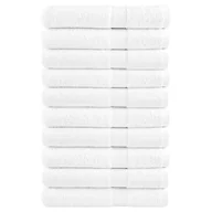 Ręczniki - vidaXL Ręczniki premium SOLUND, 10 szt., białe, 100x200 cm, 600 g/cm² - miniaturka - grafika 1