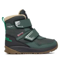 Buty dla chłopców - Śniegowce Jack Wolfskin Polar Bear B Texapore Mid VC K A62144 E0206 Zielony - miniaturka - grafika 1