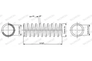 Monroe Sprężyna zawieszenia SP3953 - Sprężyny zawieszenia - miniaturka - grafika 1