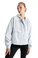 Kurtki damskie - DeFacto kurtka przeciwdeszczowa damska, niebieski, L - miniaturka - grafika 1