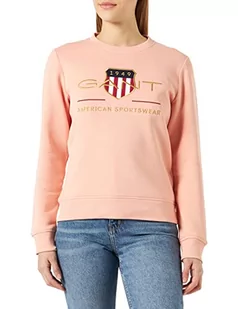 GANT Damska bluza Archive Shield C-Neck Sweat, Guava Orange, S - Bluzy damskie - miniaturka - grafika 1