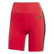 Legginsy - adidas Damskie krótkie legginsy Optime Essentials 3Stripes XS 12,7 cm - miniaturka - grafika 1