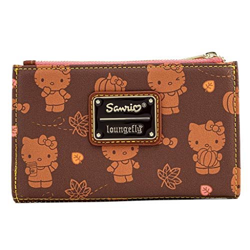 Loungefly Hello Kitty Pumpkin Spice damski portfel, wielokolorowy, sztuczna skóra,