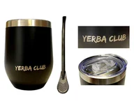 Yerba Mate - Zestaw Matero + Bombilla Yerba Club Black 350ml czarne - miniaturka - grafika 1