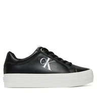 Trampki damskie - Tenisówki Calvin Klein Jeans YW0YW00847 Czarny - miniaturka - grafika 1