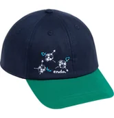 Piłka nożna - Czapka z daszkiem dla chłopca, z motywem piłkarskim, granatowa - miniaturka - grafika 1