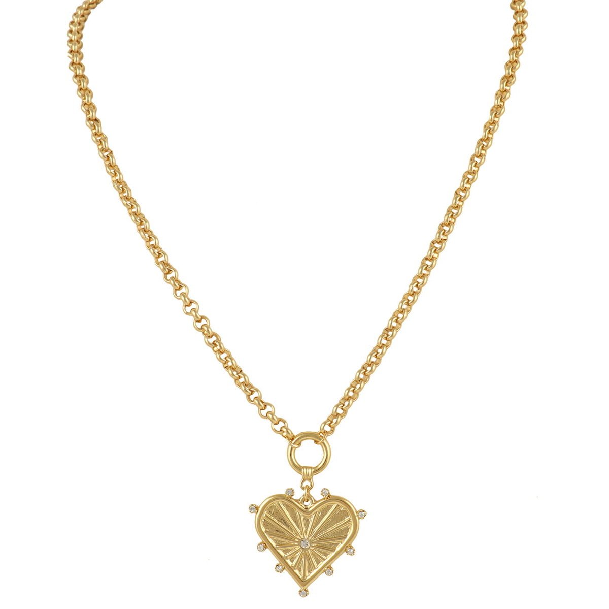 Naszyjnik z sercem z kolekcji Bella (C23/ZWE/24AU)