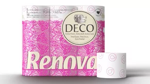 Papier toaletowy Renova DECO biały 9szt - Papier toaletowy - miniaturka - grafika 1