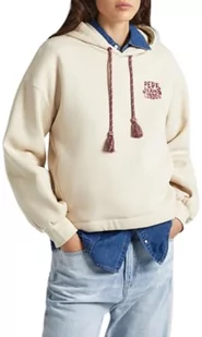 Pepe Jeans Damska bluza z kapturem Cassandra, Brązowy (piaskowy), XL - Bluzy damskie - miniaturka - grafika 1