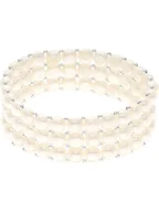 Bransoletki - Pearline Bransoletka z perłami w kolorze białym - miniaturka - grafika 1