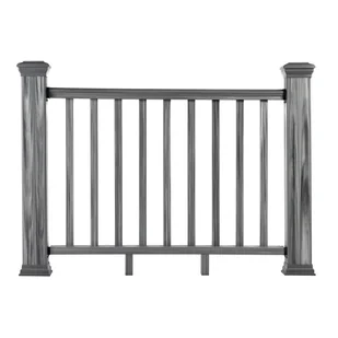 Balustrada kompozytowa Gray 157 x 113 cm (2 słupki) - Balustrady i akcesoria - miniaturka - grafika 1