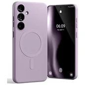 Etui i futerały do telefonów - Mercury MagSafe Semi-Silicone Sam S24 FE S721 liliowy fiolet /lilac purple - miniaturka - grafika 1