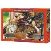 Puzzle - Castorland Puzzle 500 elementów Kot w pudełku Fothergill 5_768648 - miniaturka - grafika 1