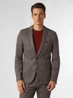 Garnitury - Finshley & Harding London Męska marynarka od garnituru modułowego Mężczyźni Slim Fit wielokolorowy w kratkę, 44 - miniaturka - grafika 1
