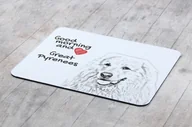 Podkładki pod mysz - Pirenejski pies górski podkładka pod mysz z psem Art-Dog - miniaturka - grafika 1
