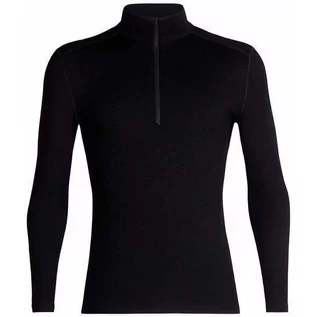 Koszulki sportowe damskie - Icebreaker koszulka męska Mens 260 Tech LS Half Zip Black M - grafika 1