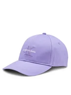 Czapki damskie - Calvin Klein Czapka z daszkiem Mono Logo Embro K60K612317 Fioletowy - miniaturka - grafika 1