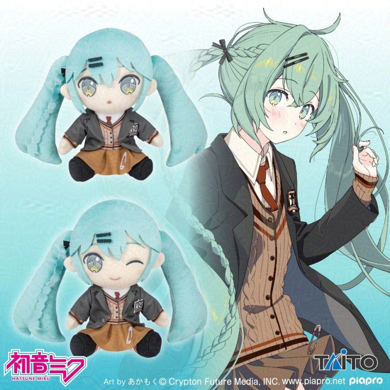Hatsune Miku Original Fashion Preppy Plush - Open Eyes