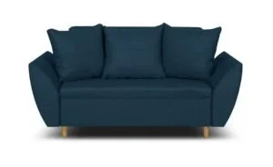 Sofa kanapa 2 os z funkcją spania ALI granatowa - Sofy i kanapy - miniaturka - grafika 1