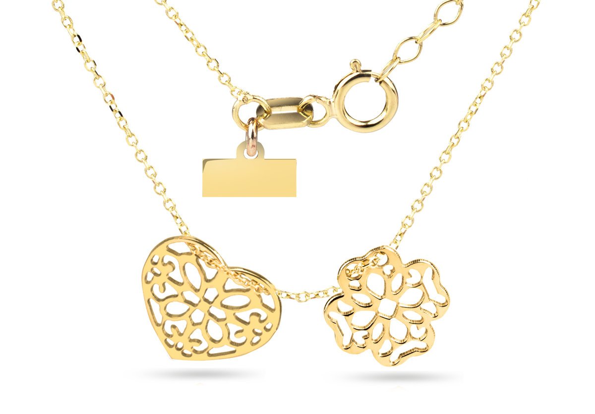 ZŁOTY NASZYJNIK GWIAZD CELEBRYTKA AŻUROWY 333