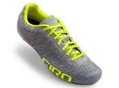 Buty rowerowe - Buty męskie rowerowe- szosa GIRO EMPIRE E70 KNIT grey heather highlight yellow - miniaturka - grafika 1