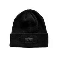 Czapki damskie - Alpha Industries Czapka beanie unisex VLC Beanie, czarny, jeden rozmiar - miniaturka - grafika 1