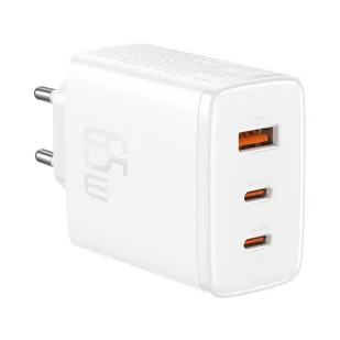Ładowarka sieciowa Baseus OS-Cube Pro 2xUSB-C + USB, 65W (biała) - Ładowarki do telefonów Ładowarka sieciowa Baseus OS-Cube Pro 2xUSB-C + USB, 65W (biała) - Ładowarki do telefonów - miniaturka - grafika 4
