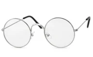 Okulary korekcyjne, oprawki, szkła - Okulary oprawki OKRĄGŁE Zerówki Uniseks - a'la Lenonki 3147-2 - miniaturka - grafika 1