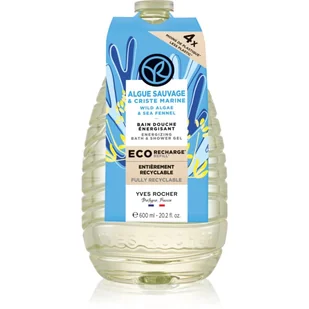 Yves Rocher Dzika Alga & Koper Morski - Żel pod prysznic i do kąpieli i uzupełniacz 600ml - Kosmetyki do kąpieli - miniaturka - grafika 1