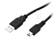 Kable USB - BLOW Kabel 66-082# USB Mini USB 1m kolor czarny - miniaturka - grafika 1