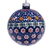 Bombki - Ceramiczna bombka duża Ceramika Bolesławiec - miniaturka - grafika 1